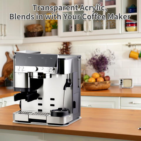 Bandeja de deslizamiento transparente Brikinte, ideal para servir bebidas y mantener la encimera limpia.