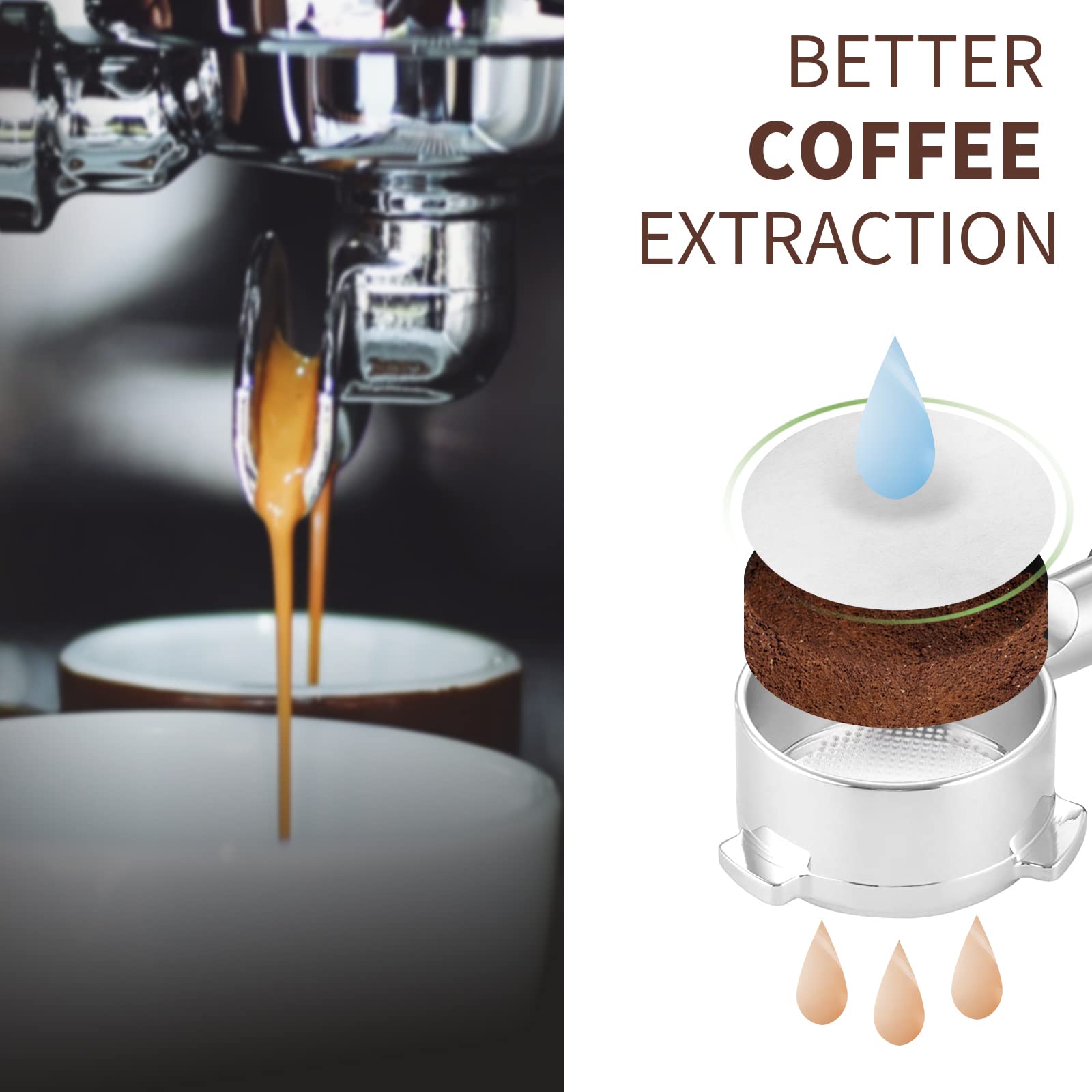 Brikinte compatibilidad 58mm portafiltro con Breville Barista y más.