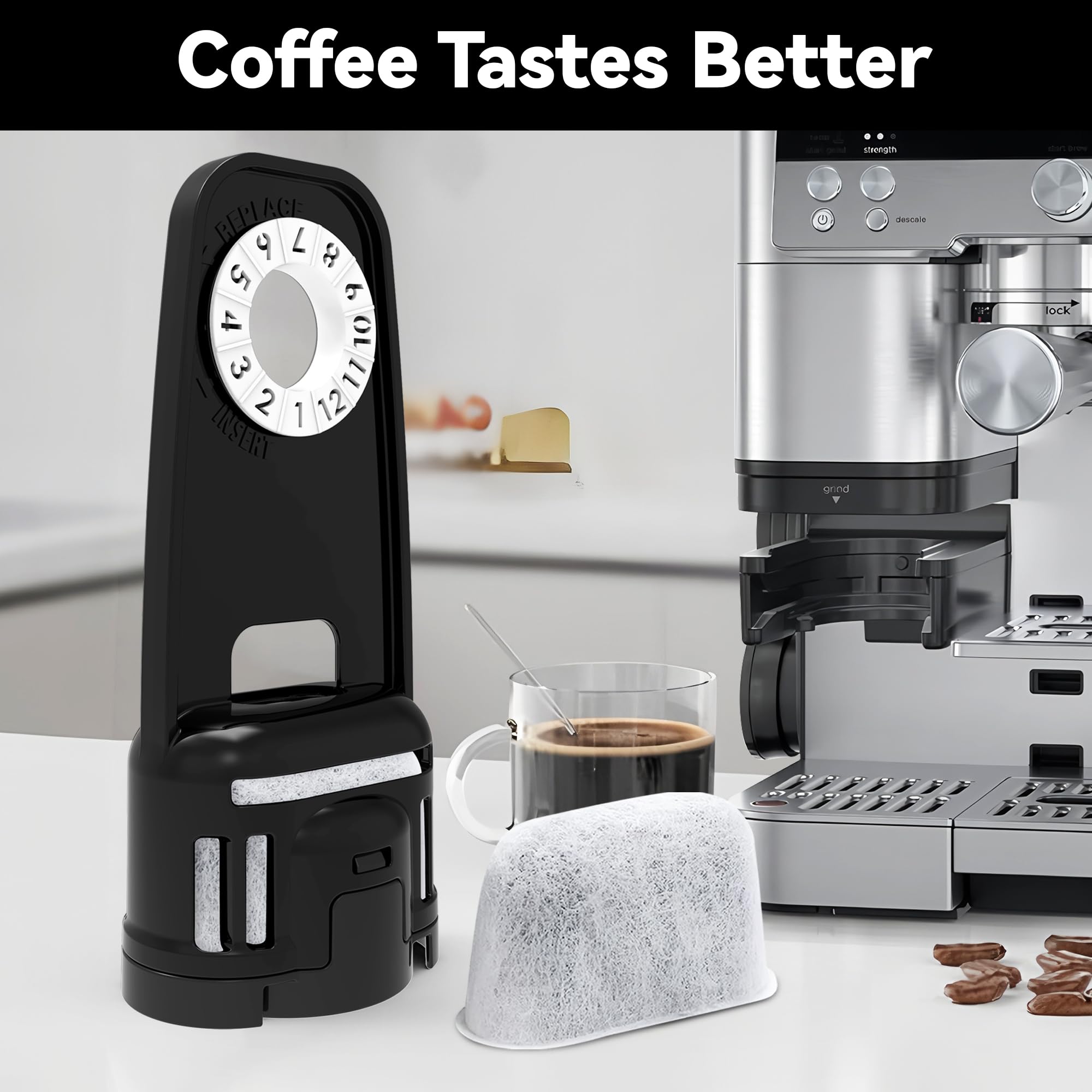 Brikinte filtro de agua para Ninja Luxe Café Pro ES701 rendimiento confiable.