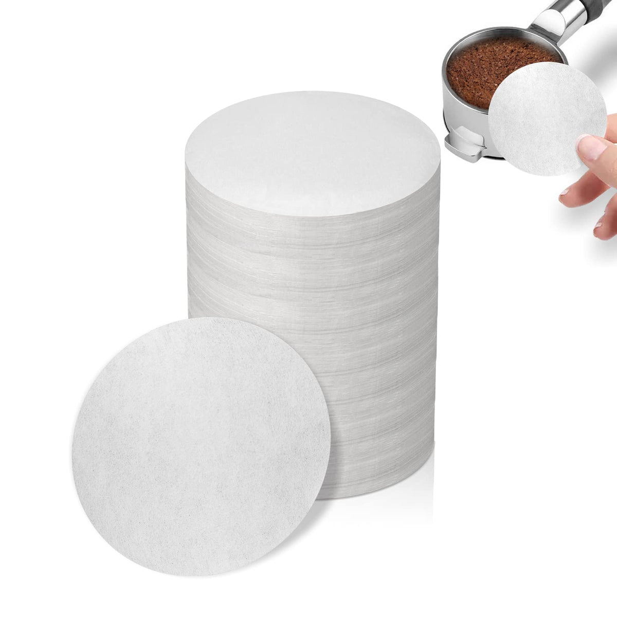 Brikinte filtro papel espresso 58mm mejora distribución del agua para extracción uniforme.