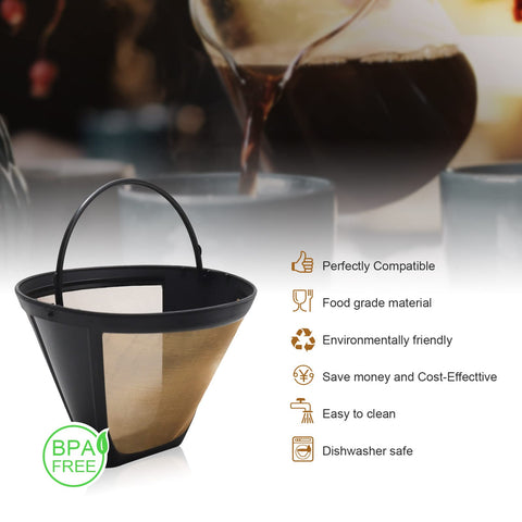 Brikinte filtro reutilizable para Ninja Dual Brew, molienda moderada para sabor equilibrado.