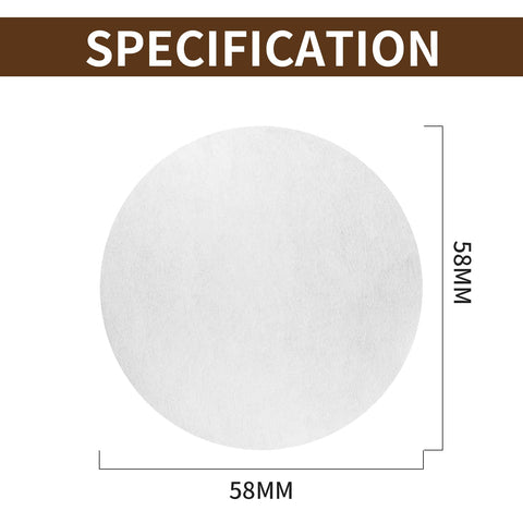 Brikinte protección cafetera filtro de papel 58mm, prolonga la vida de la máquina.