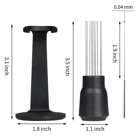 Brikinte WDT agujas 0,4 mm de acero inoxidable para extracción uniforme.