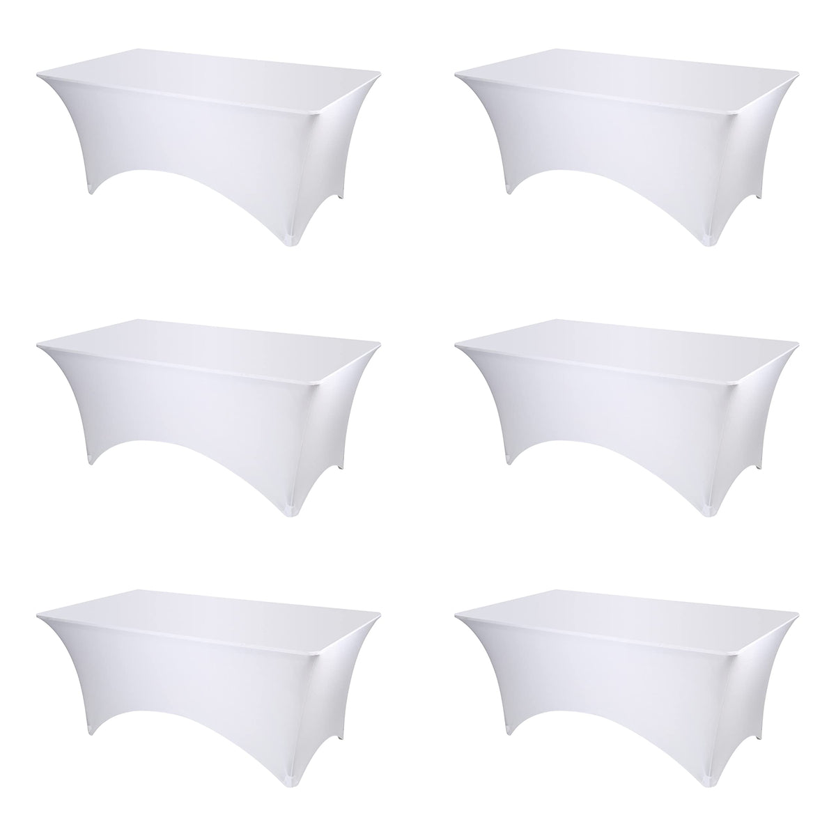 BRILLMAX funda para mesa 6ft blanca, ajuste perfecto y acabado limpio.