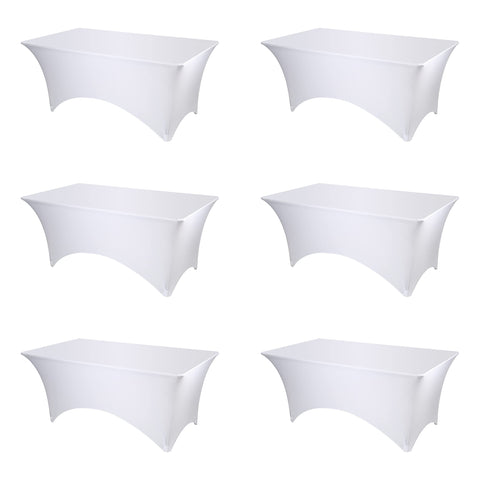 BRILLMAX funda para mesa 6ft blanca, ajuste perfecto y acabado limpio.