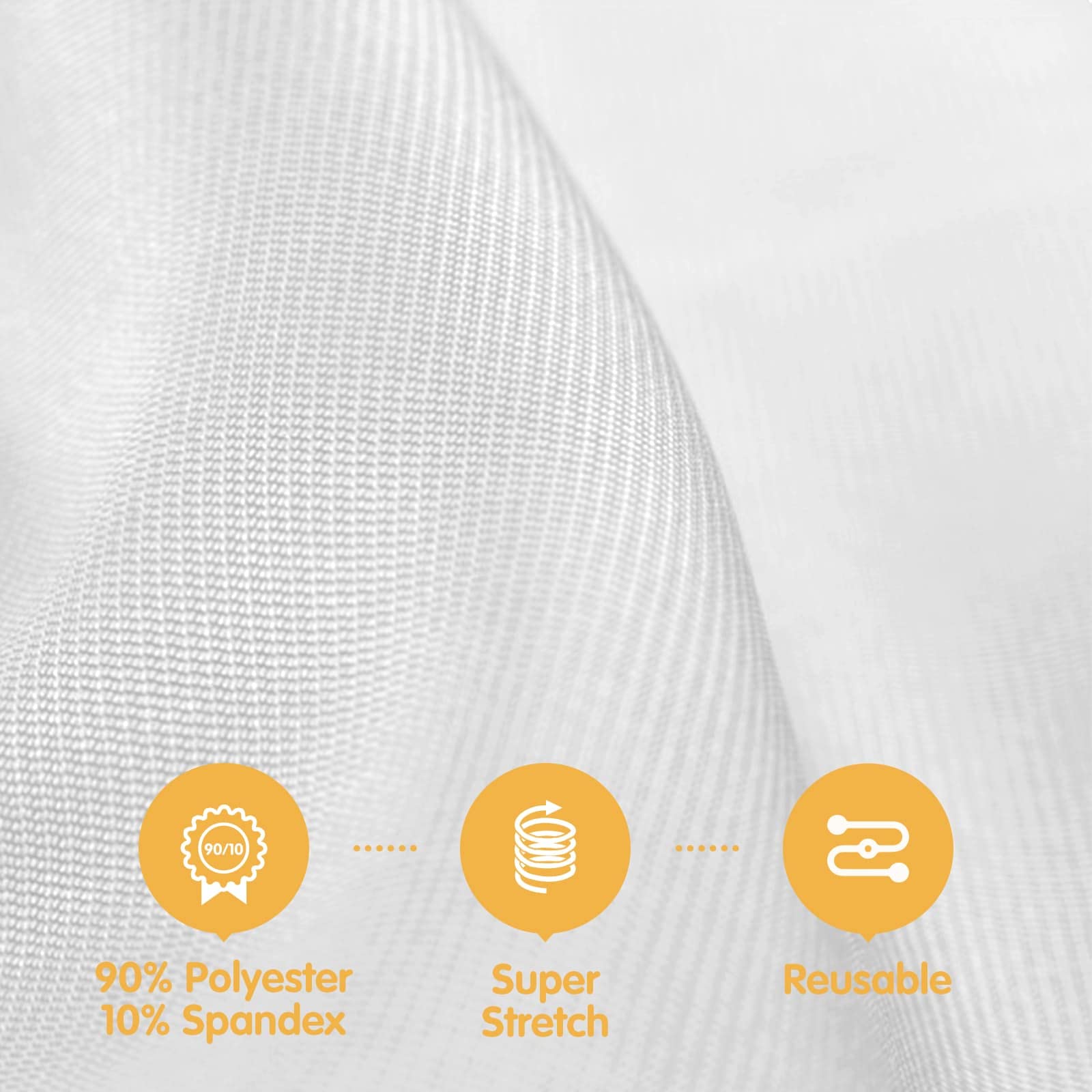BRILLMAX funda elastica 6ft en espandex, alta elasticidad para ajuste seguro.