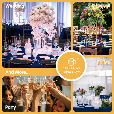 BRILLMAX mantel reutilizable y duradero para múltiples eventos
