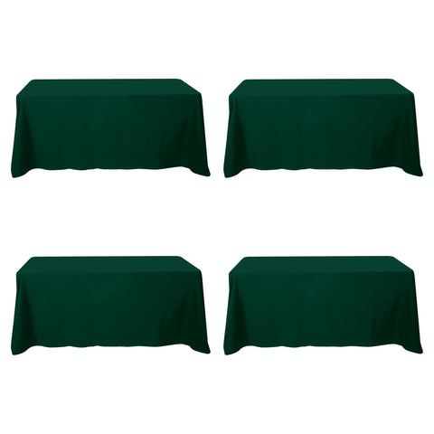 BRILLMAX mantel de mesa verde rectángulo 90 x 132 pulgadas, ideal para eventos.