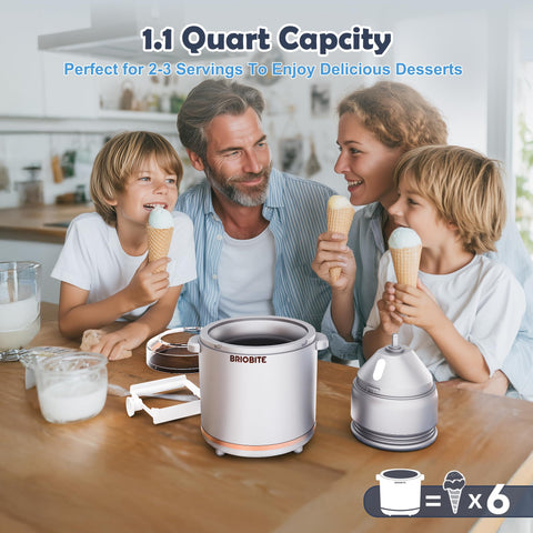 BRIOBITE capacidad 1.1 cuartos para porciones ideales en casa