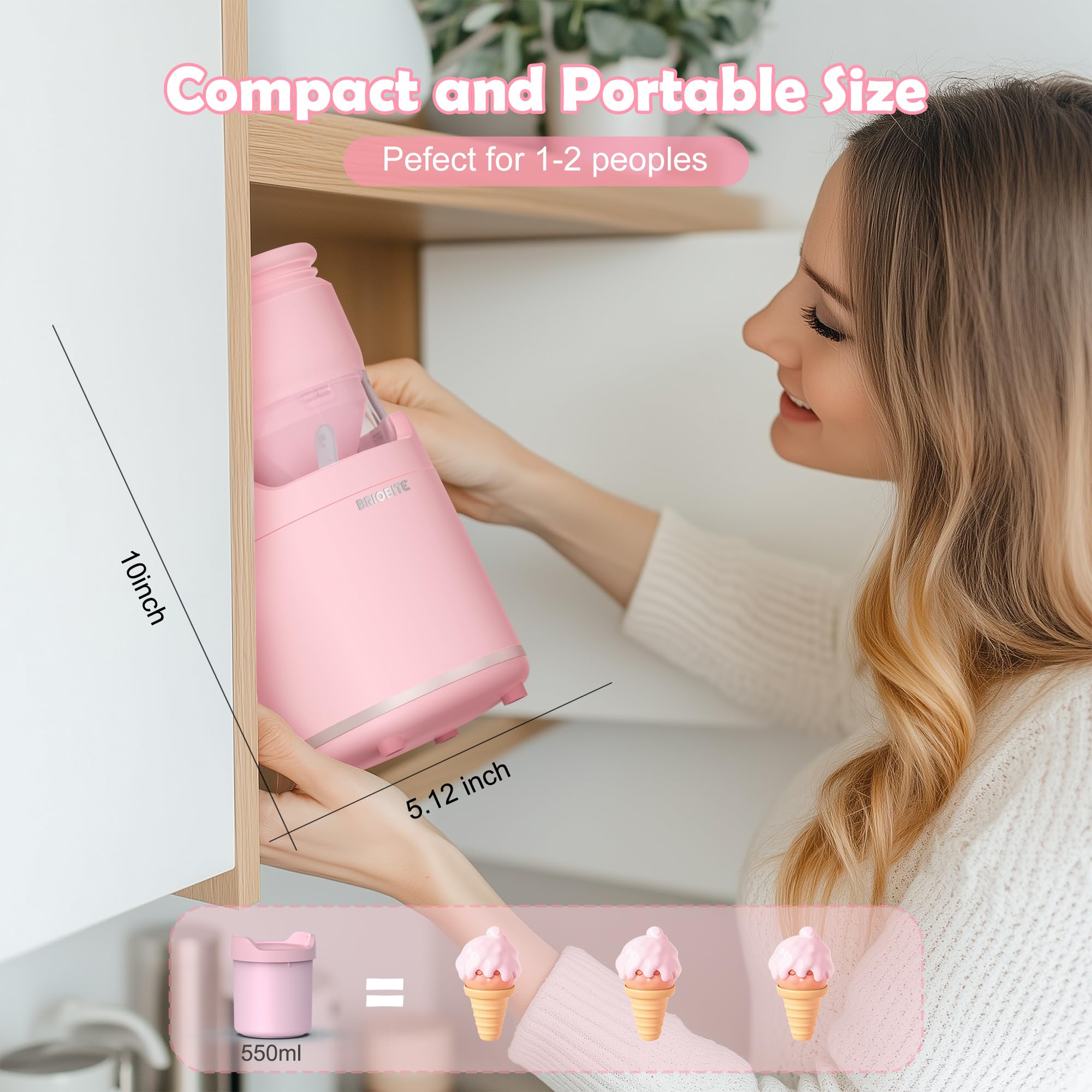 BRIOBITE diseño compacto y portátil para llevar a cualquier lugar