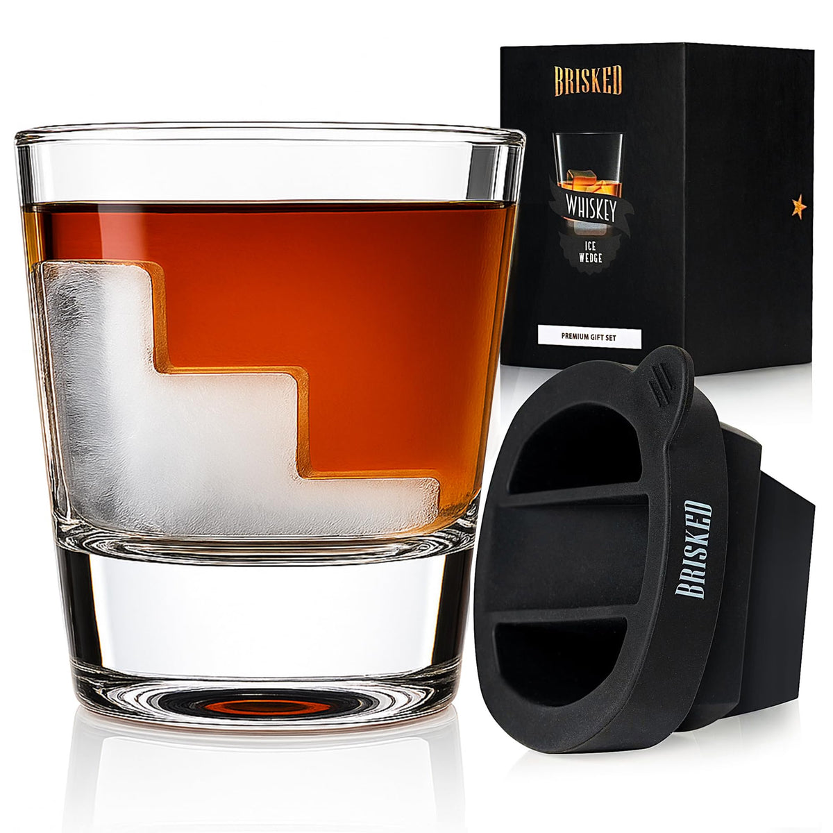 Brisked: copa con cuña para whisky, mantiene el sabor sin dilución.