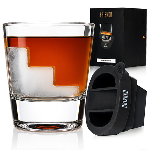 Brisked: copa con cuña para whisky, mantiene el sabor sin dilución.