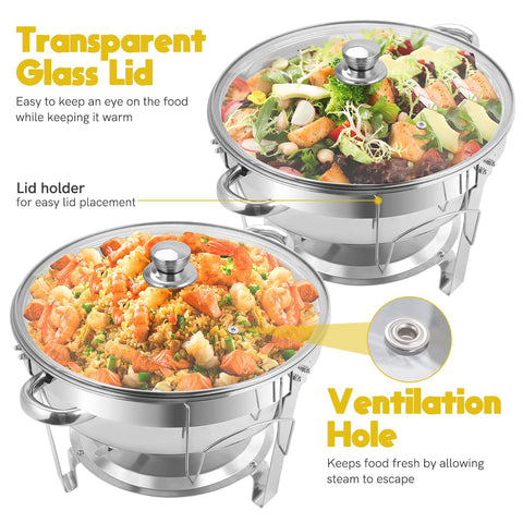 BriSunshine chafer ideal para buffets, desayunos de hotel y eventos.