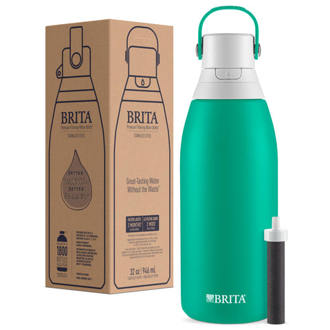 Brita botella aislada 32oz ideal para casa, oficina y gimnasio.