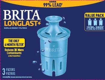 Brita Longlast+ filtro insertado en la jarra para agua más limpia y sabor suave