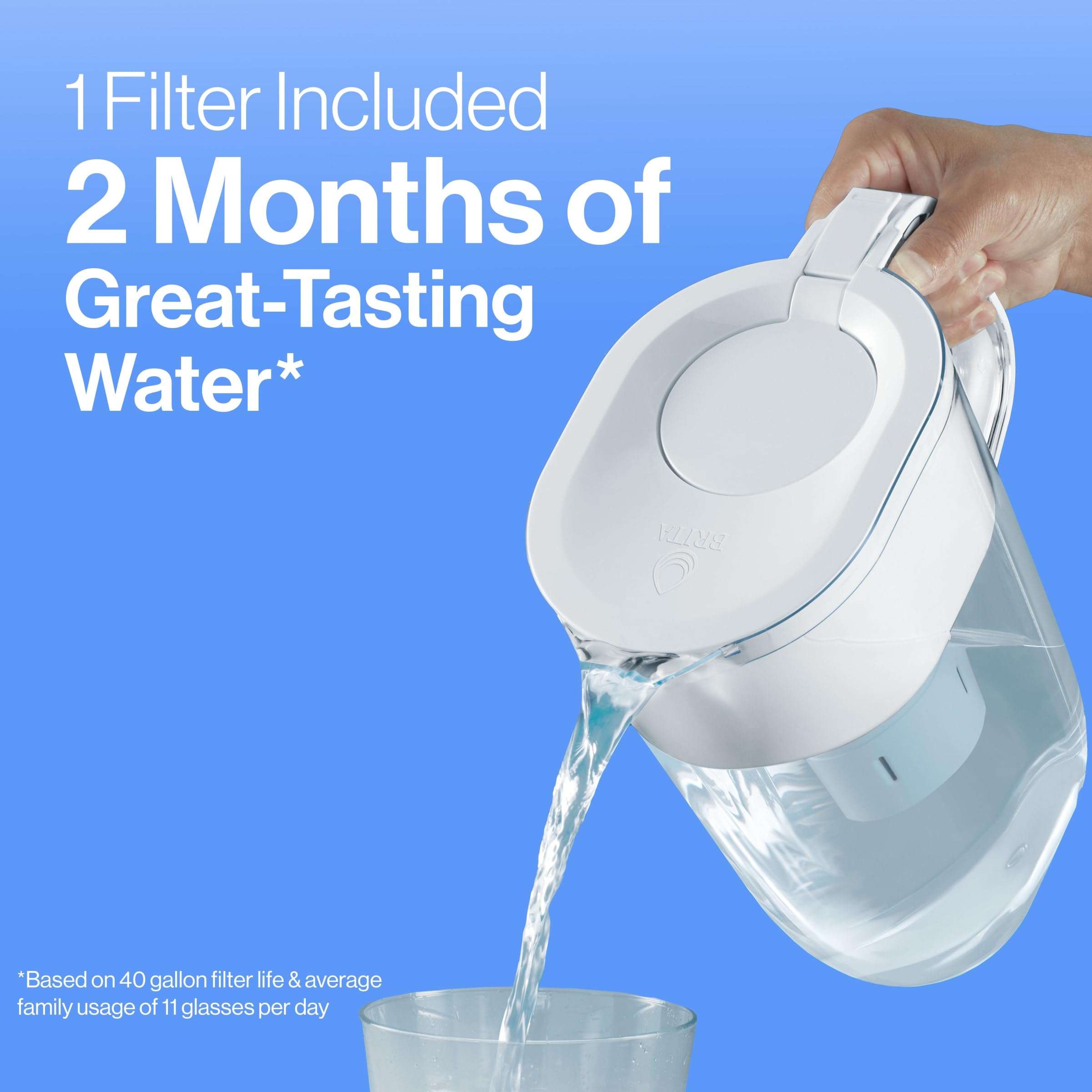 Brita Metro uso diario en casa para agua filtrada y fresca.
