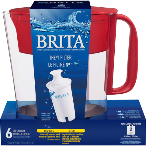 Brita reducción de cloro y sabor más agradable.
