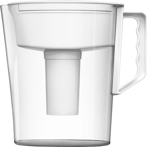 Brita Slim con filtro avanzado reduce cloro y olores para agua más agradable.