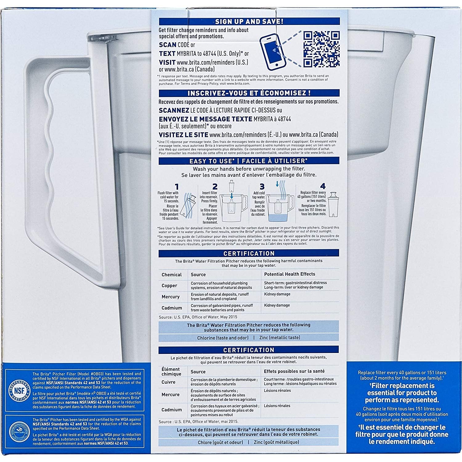 Brita Slim, tapa abatible para rellenar cómodo y rápido.