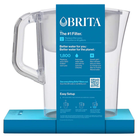 Brita tapa de apertura fácil: relleno rápido y sin goteos en la nevera.