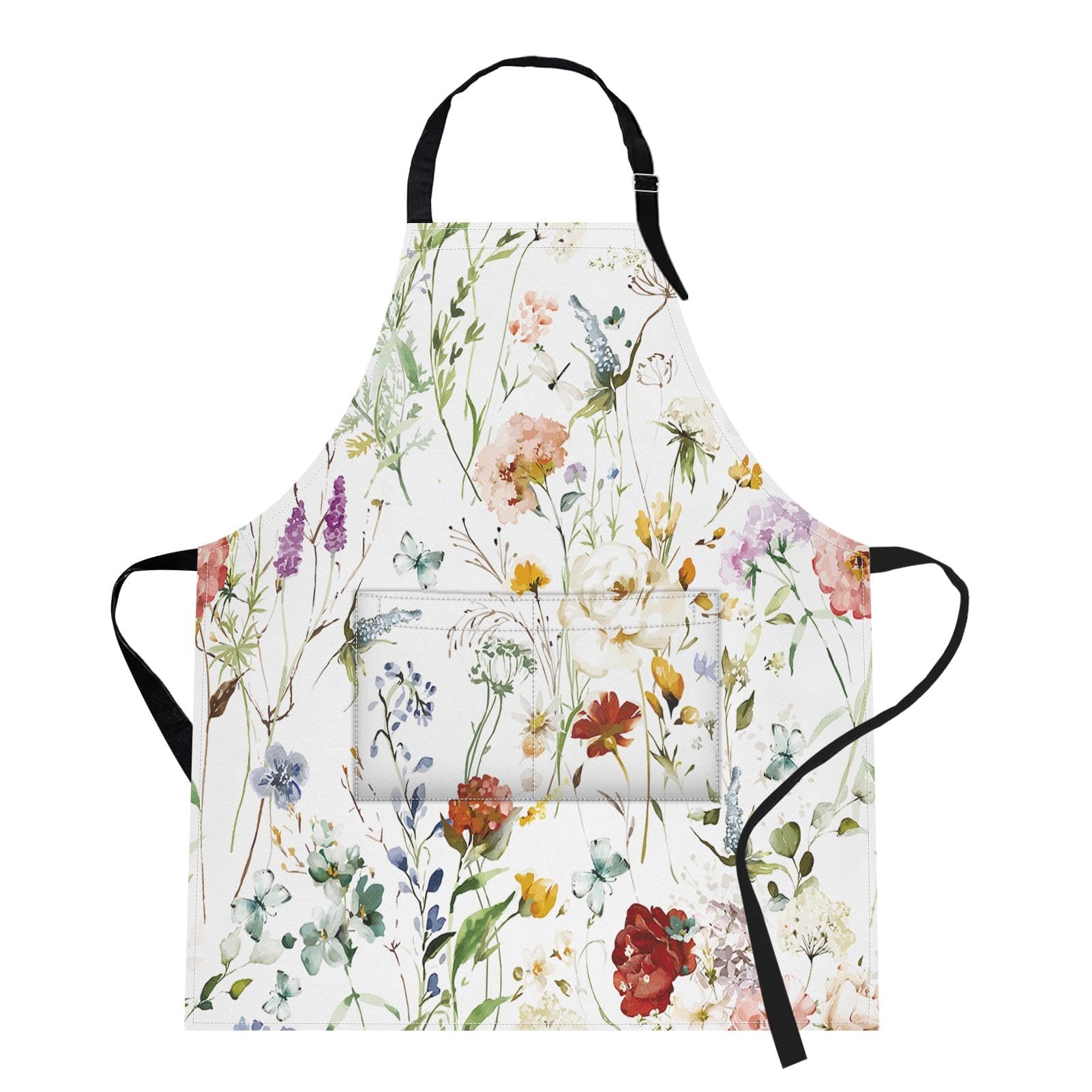 Britimes delantal ajustable de cuello para comodidad en la cocina