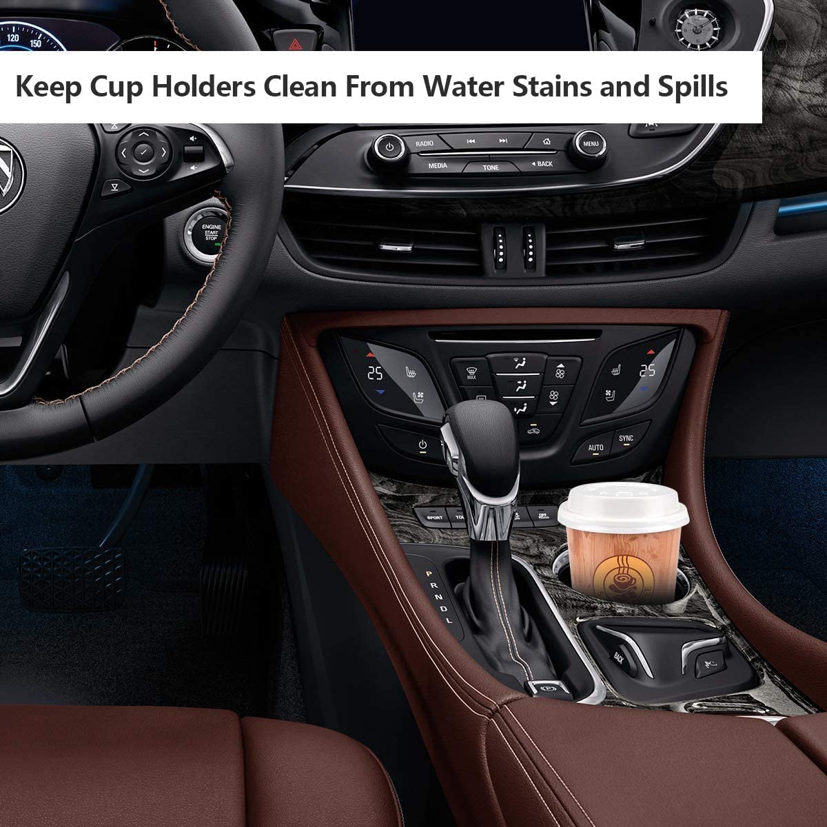 Britimes posavasos coche compatible con la mayoría de portavasos