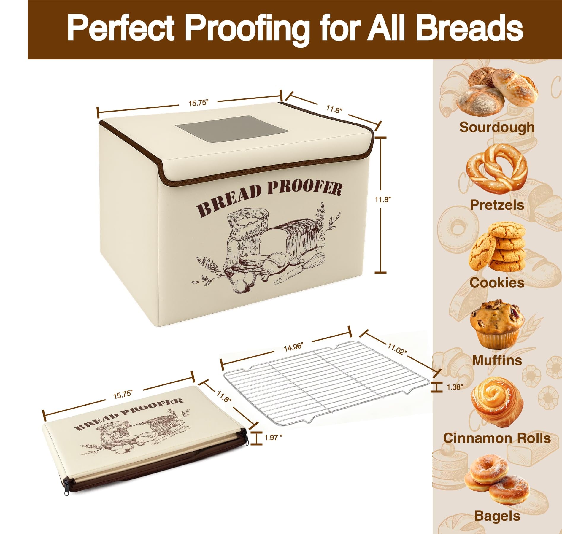 Brivouen Caja de Fermentación, control digital para temperatura y temporizador.