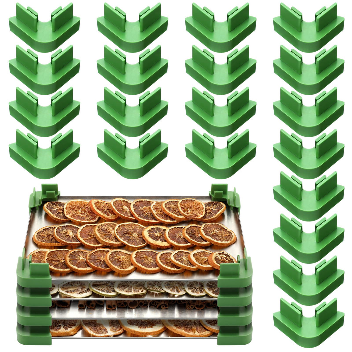 Briwooody apiladores de bandejas para deshidratador por liofilización verde, ahorro de espacio