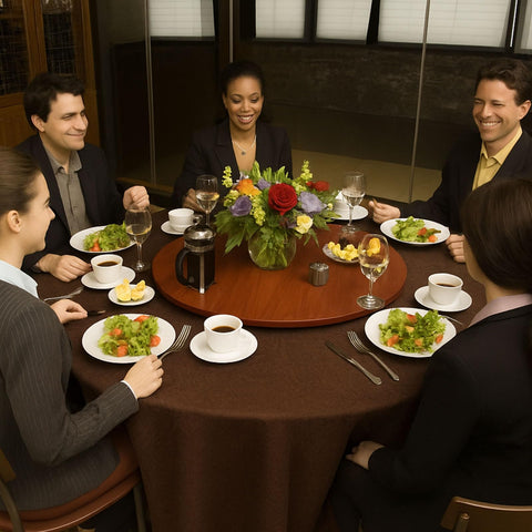 Briwooody Lazy Susan, organización de condimentos al alcance con rotación suave.