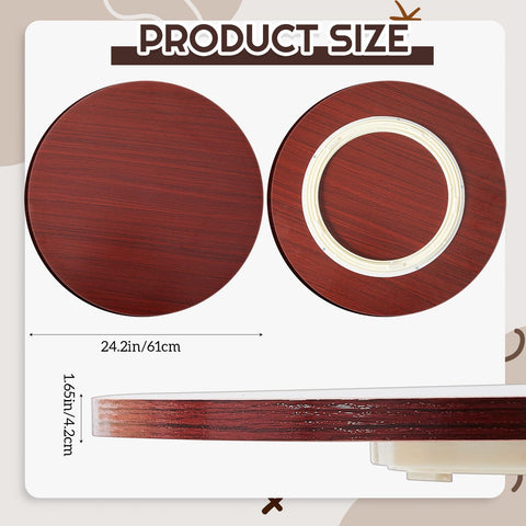 Briwooody Lazy Susan, rotación 360 grados estable para acceso cómodo a condimentos.