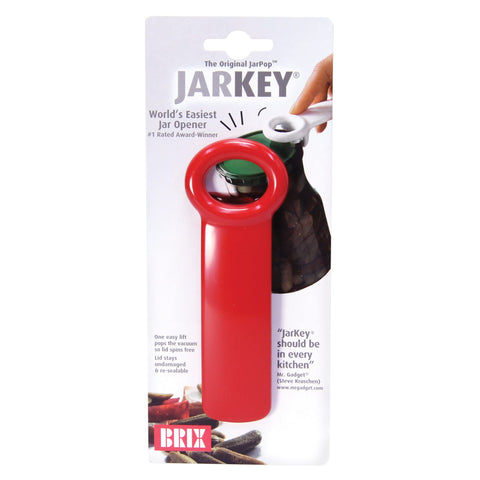 Brix llave para tarros ergonómica en mano destaca confort de agarre.