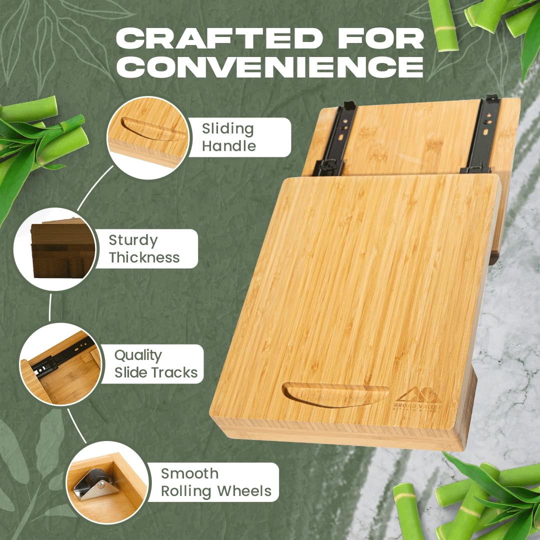 Broad Valley Bamboo Deslizador Cocina: maximiza espacio y facilita el servicio