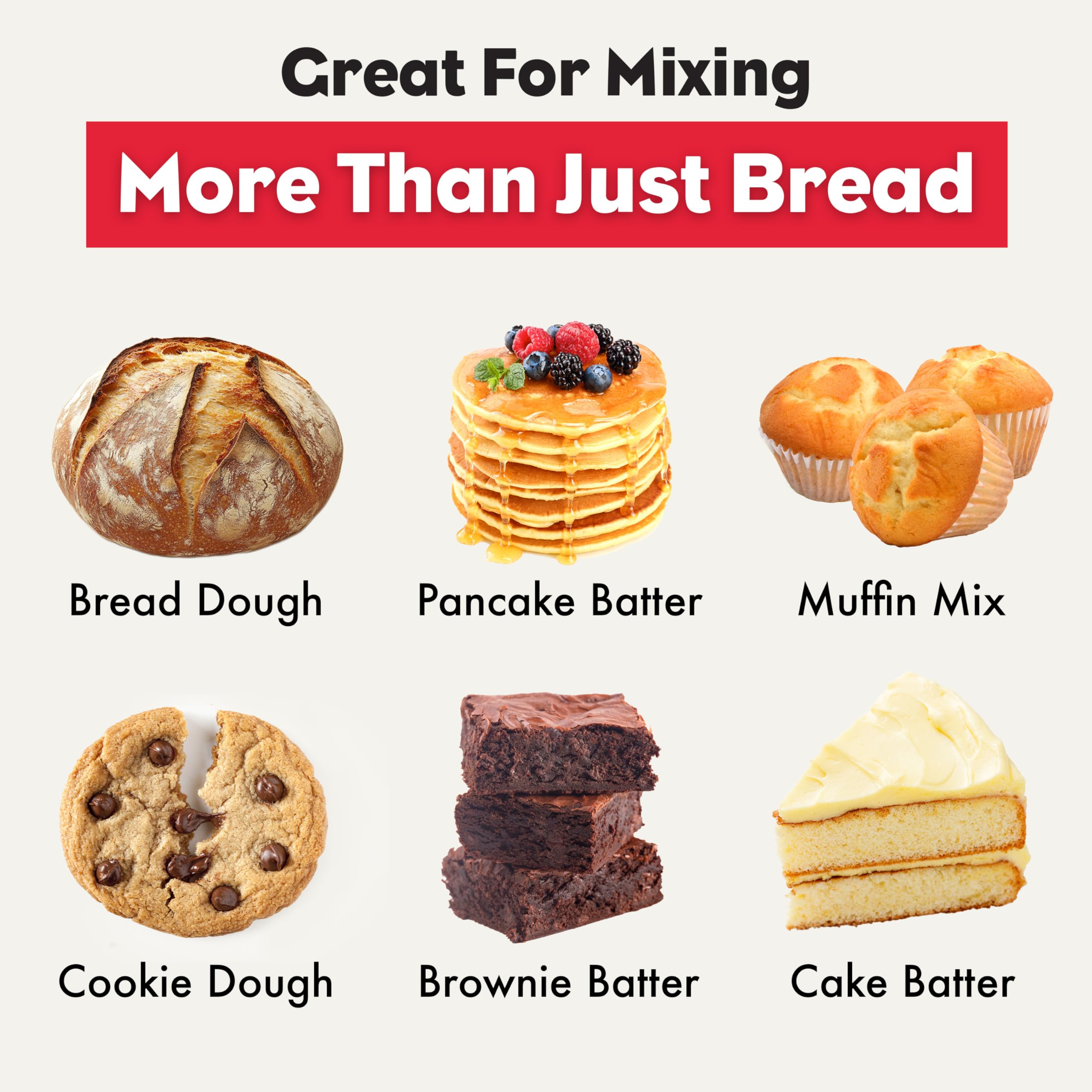 Brod & Taylor batidor de masa uso multi para pan y galletas.