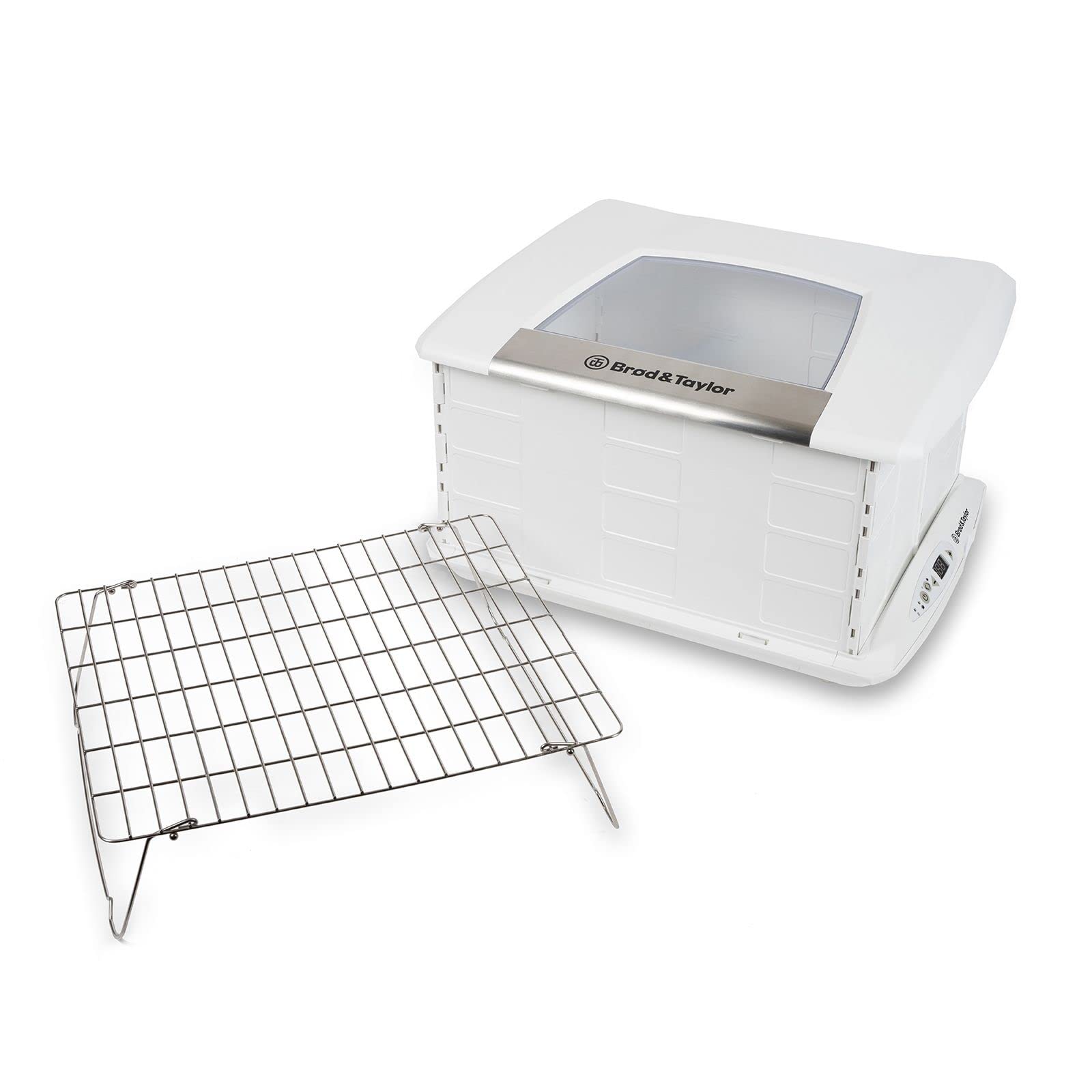 Proofer Brod Taylor plegable abierto para pruebas de masa y pan artesanal.