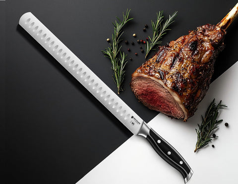 BRODARK cuchillo para pecho de res, mango ergonómico para uso cómodo.