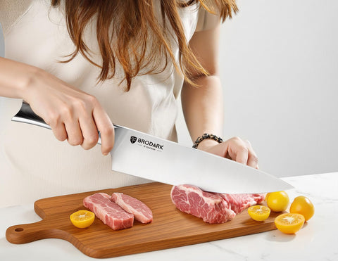 BRODARK cuchillo utilidad 5 pulgadas, versátil para verduras y cortes pequeños.