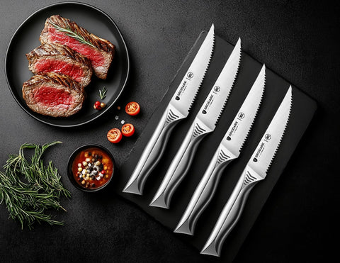 Mango ergonómico BRODARK estilo tiburón para un agarre cómodo.
