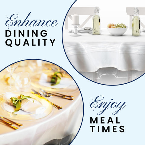 Ideal para reuniones BRODER MFG. INC. protector de mantel, mantiene la superficie limpia durante eventos
