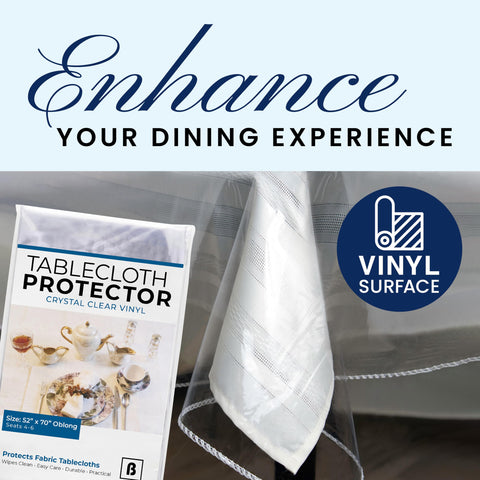 BRODER MFG. INC. protector-mesa-resistente-a-mancha, ideal para comidas y eventos