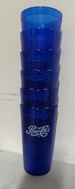 Vaso plástico azul de Pepsi de BRODYS, ideal para eventos de bebidas
