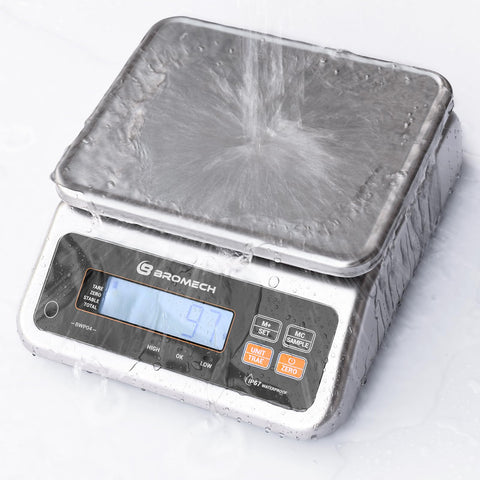 BROMECH Pesa de Alimentos con cinco unidades para recetas y envíos con precisión.