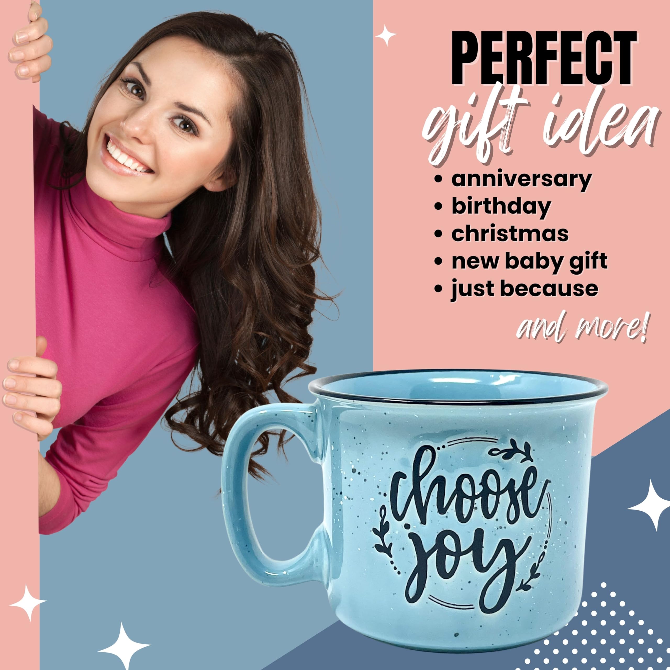 Brooke & Jess Designs: taza de 14 oz con diseño duradero y motivacional