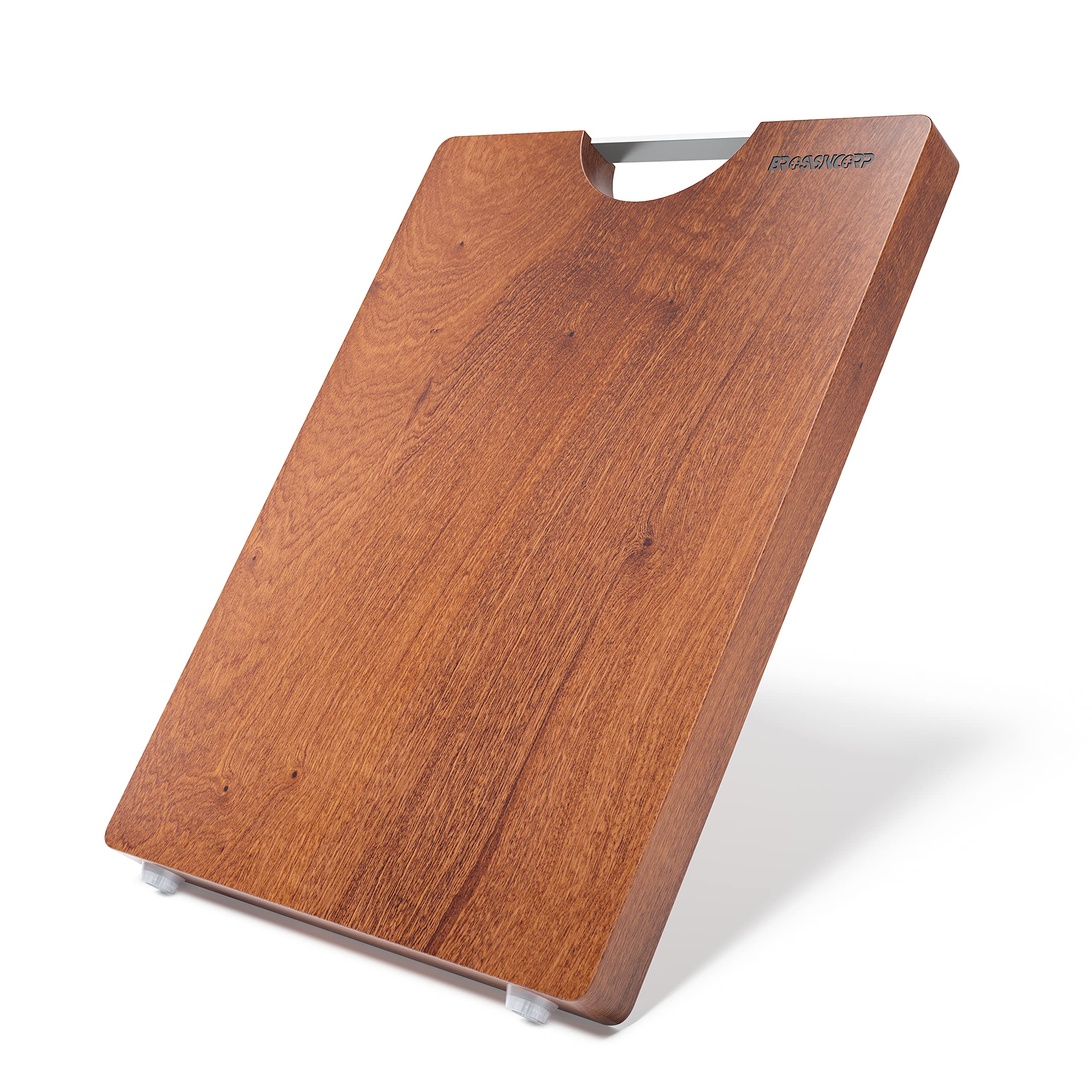 Tabla de cortar Brosisincorp Sapele, pieza única y duradera para uso diario.