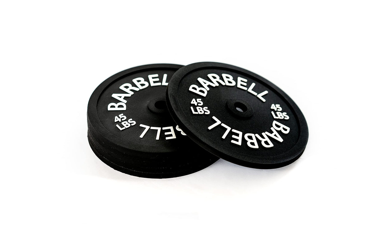 Brothers Bench posavasos barbell negro absorbentes para bebidas.