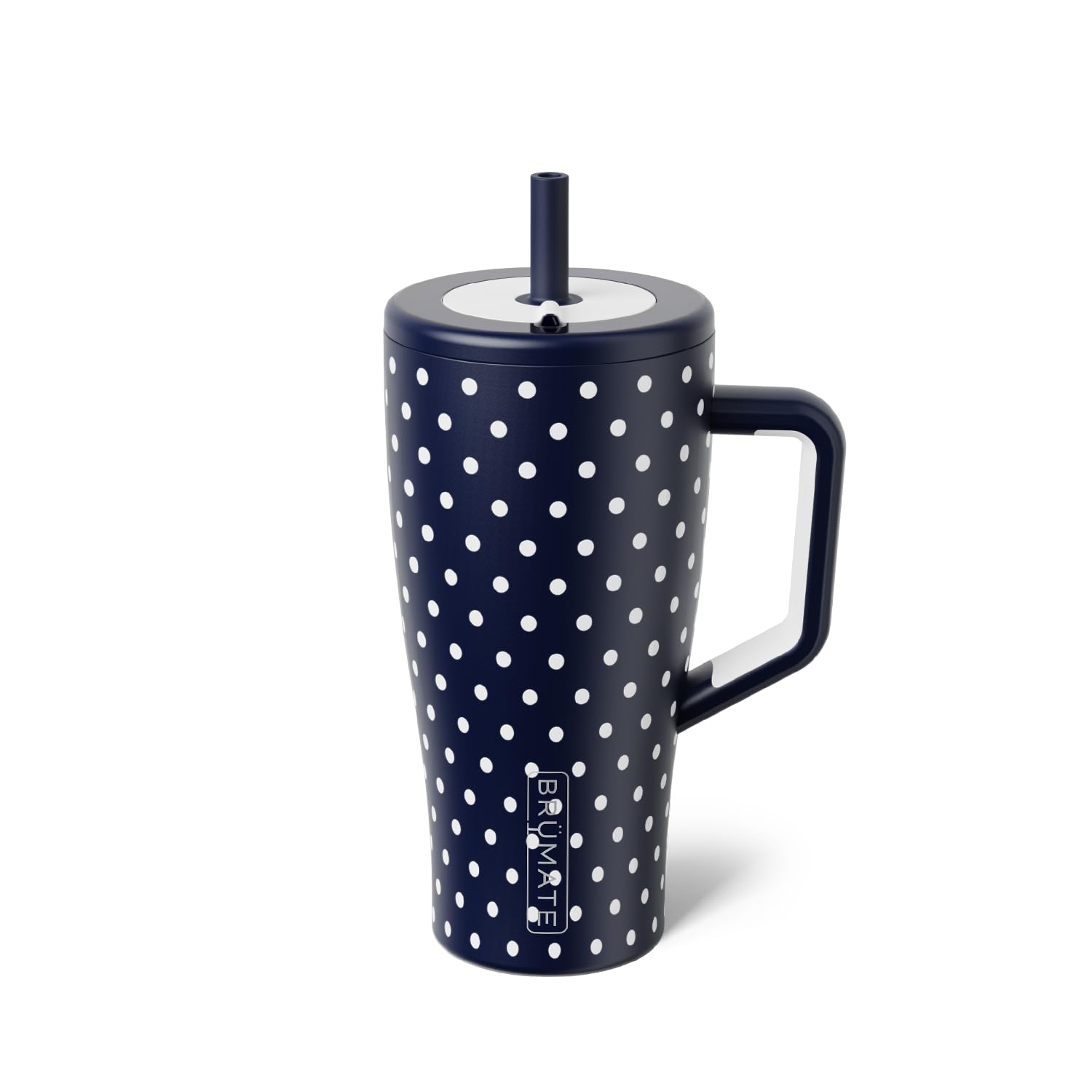 BrüMate Era 30 oz, vaso aislado con asa, evita derrames en viaje diario.