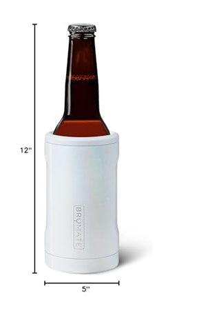BrüMate Hopsulator BOTT’L acabado blanco purpurina para estilo llamativo.