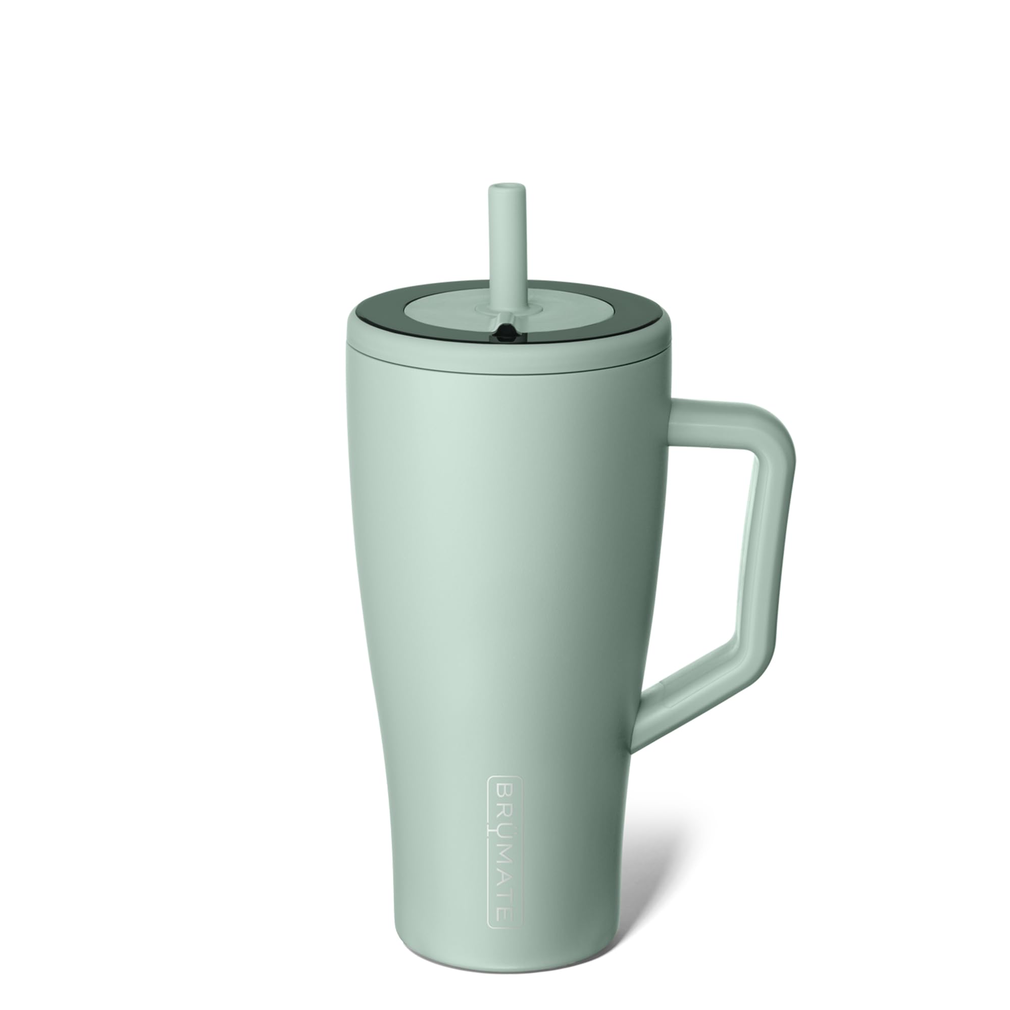 BrüMate Era 30 oz con asa y pajilla, cómodo para llevar sin derrames.