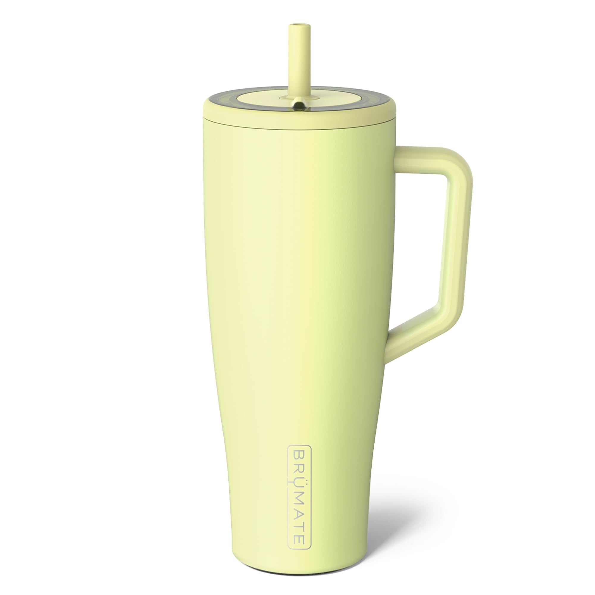 BrüMate Era 40oz con asa ergonómica, ideal para llevar sin derrames.