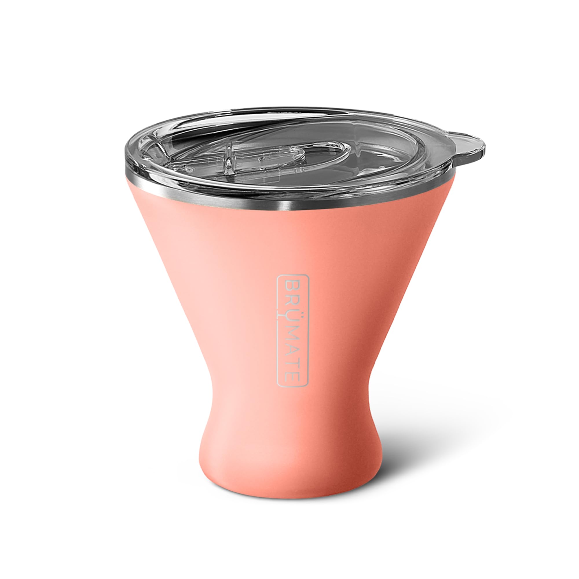 BrüMate MargTini 10 onzas, vaso sin tallo, mantiene cócteles fríos y sin condensación.