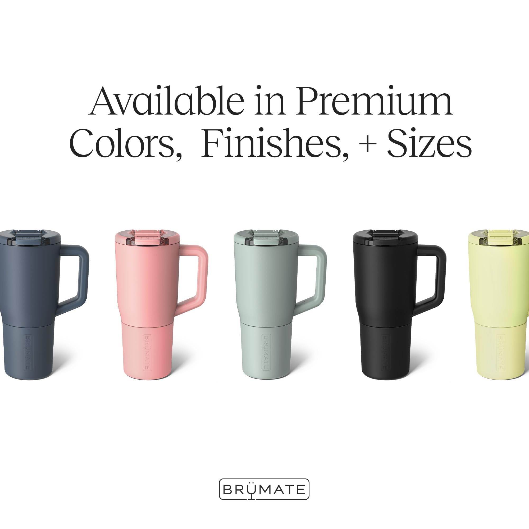 BrüMate Müv 25oz con cierre magnético MagFlip para beber cómodo.